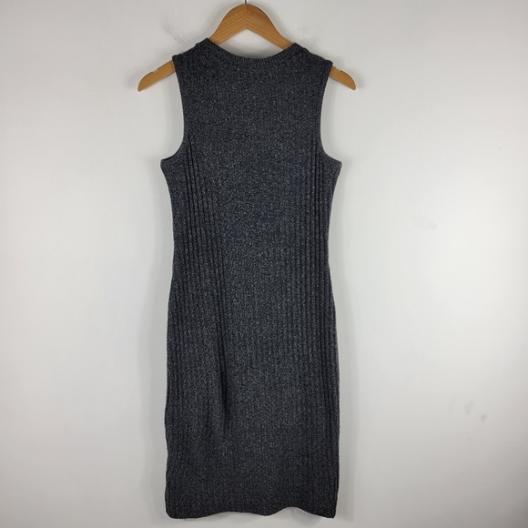 Athleta Rendezvous Ribbed Knit Sleevess Crewneck Midi Sheath Dress - Picture 7 of 11